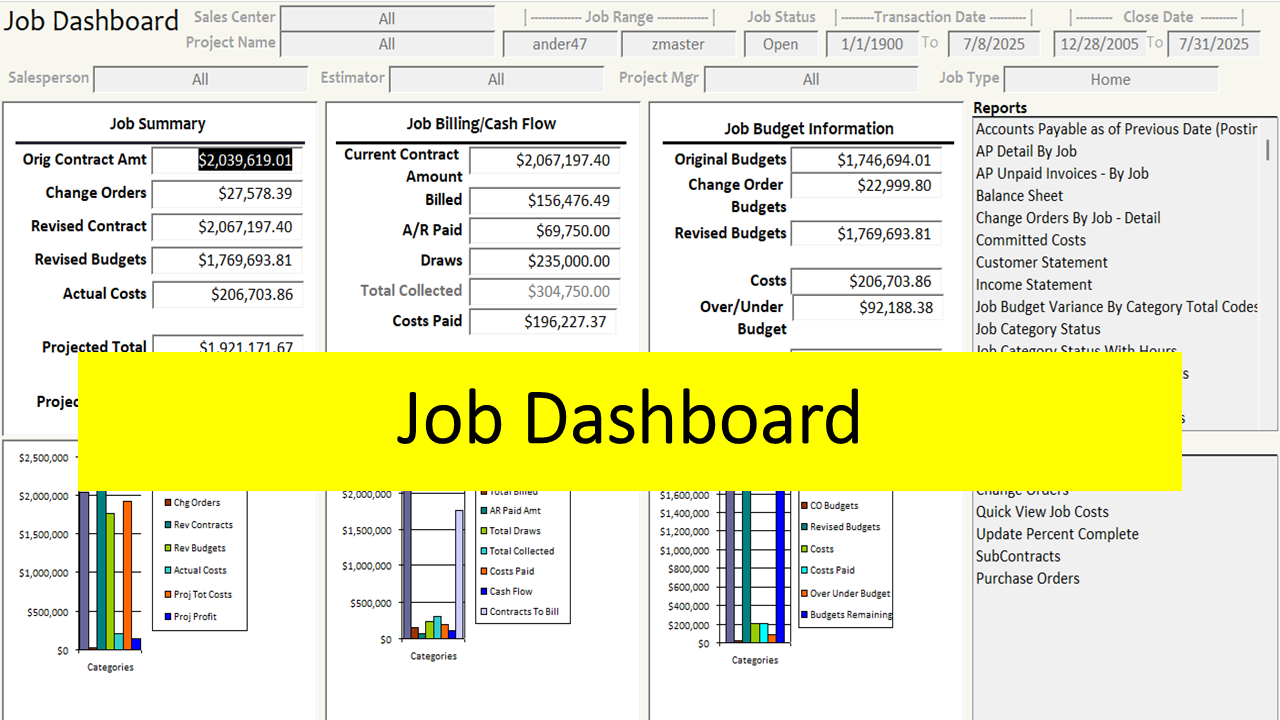 screenshot of Job Accounting Plus